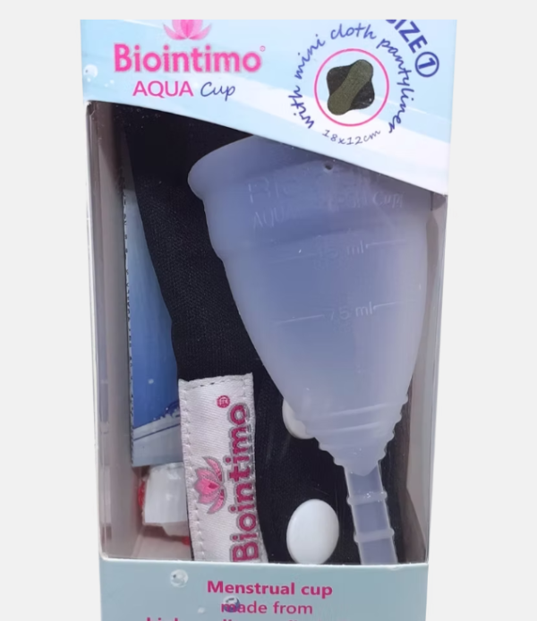 Biointimo Aqua Cup kubek menstruacyjne - Rozmiar 1